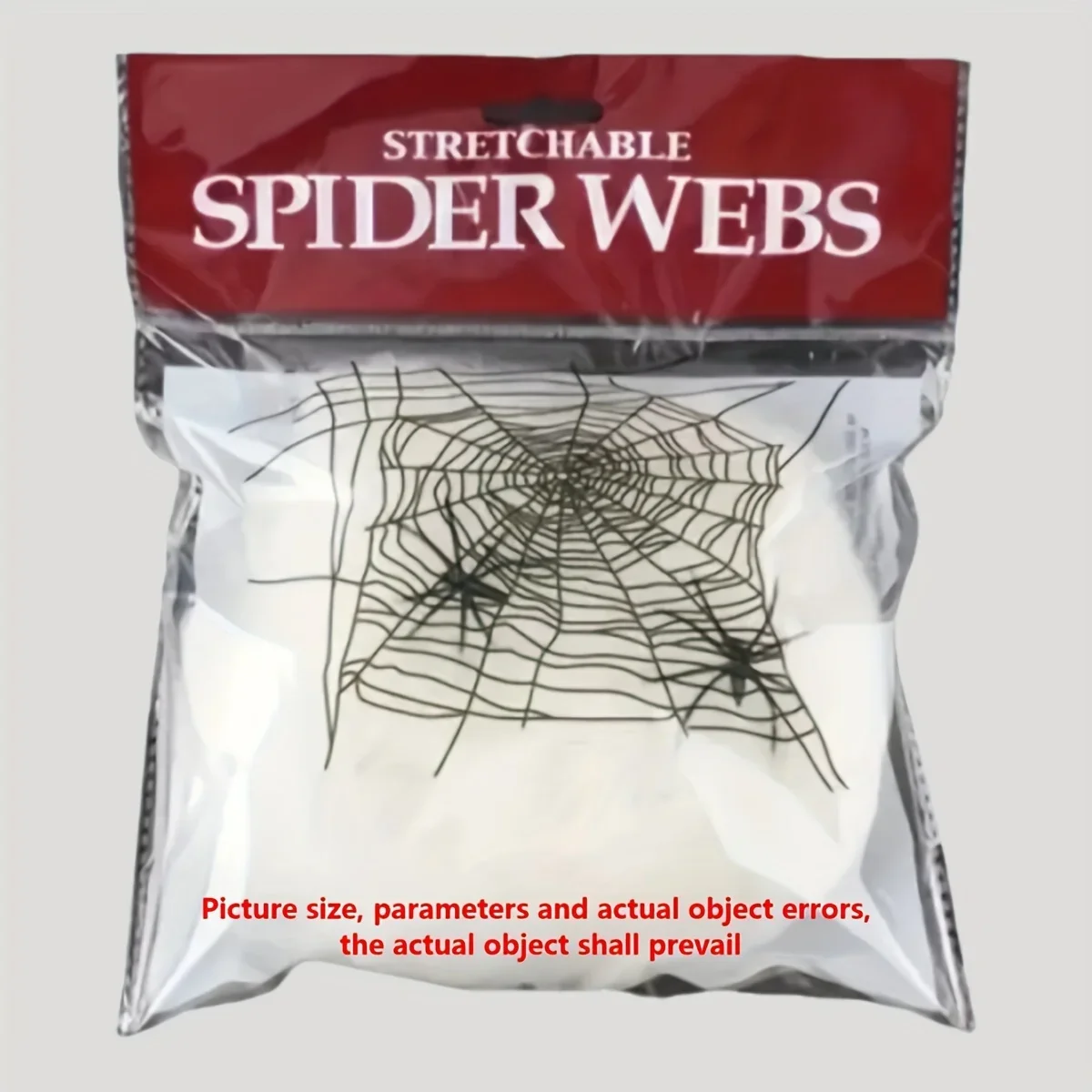 Spider Web Halloween Decoration - Rekbare spinnenwebben met 2 spinnen per