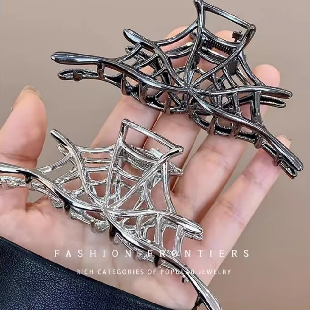 Spider Web Halloween Decoration - Nieuwe Spider Web Metalen Haarkrab Alloy