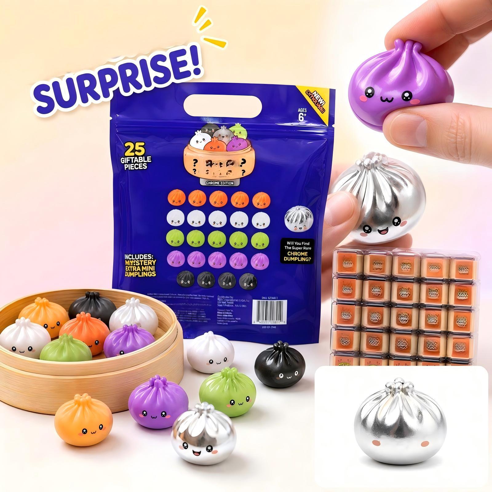 Halloween Party Supplies - 25-pack mini kerst squishy dumplings, mini