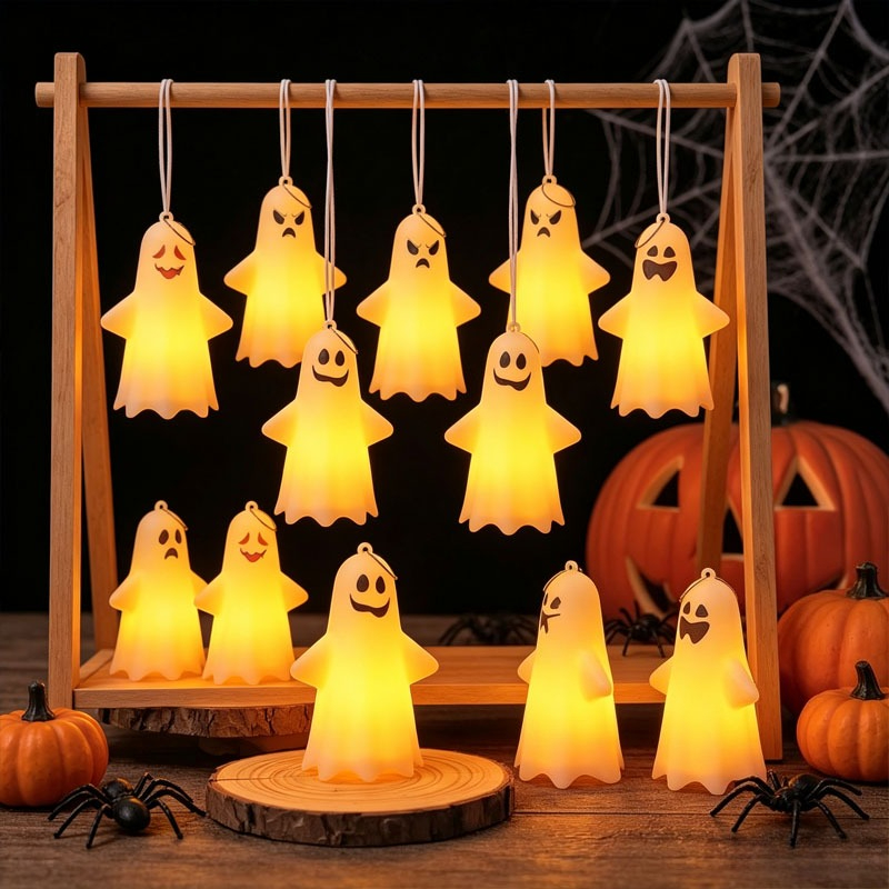 Pumpkin Lantern Halloween - Halloween Spooklantaarn Mini Hangende LED Pompoenlamp