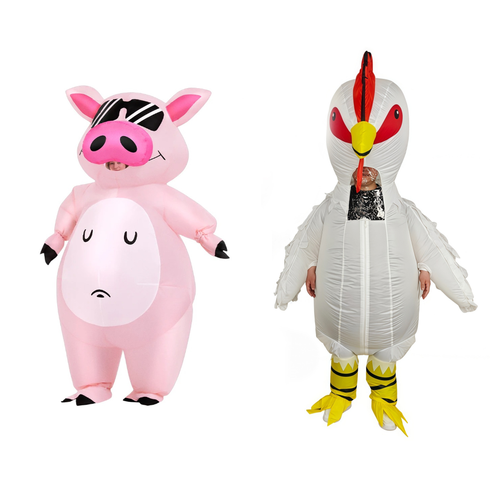 Cartoon Dier Biggetje Opblaasb - Halloween Costume Adult recensie en prijs