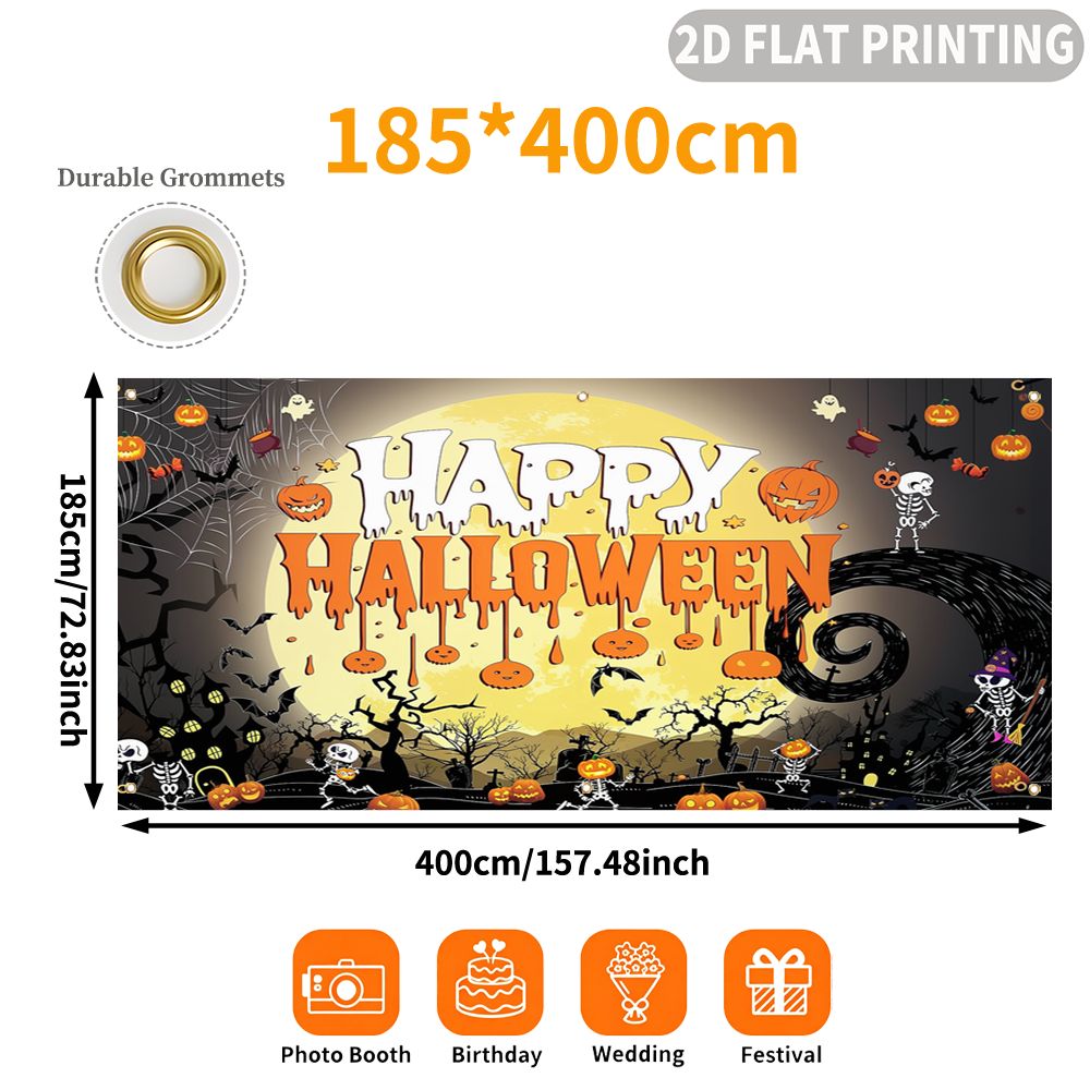1 stuk 2D PLATTE Halloween Par - Halloween Skeleton Decoration recensie en prijs