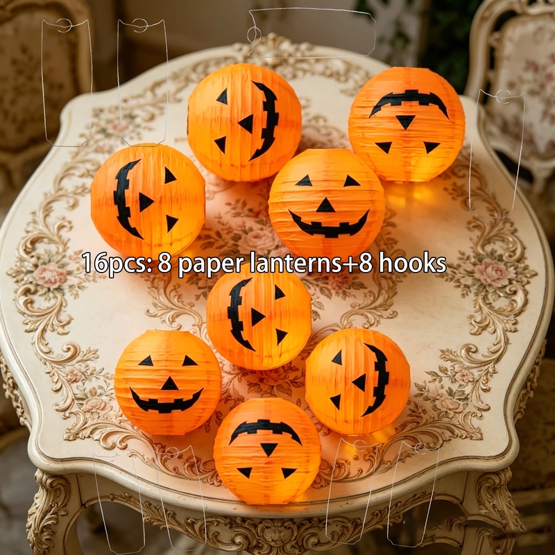 16 stuks Halloween-papieren la - Pumpkin Lantern Halloween recensie en prijs