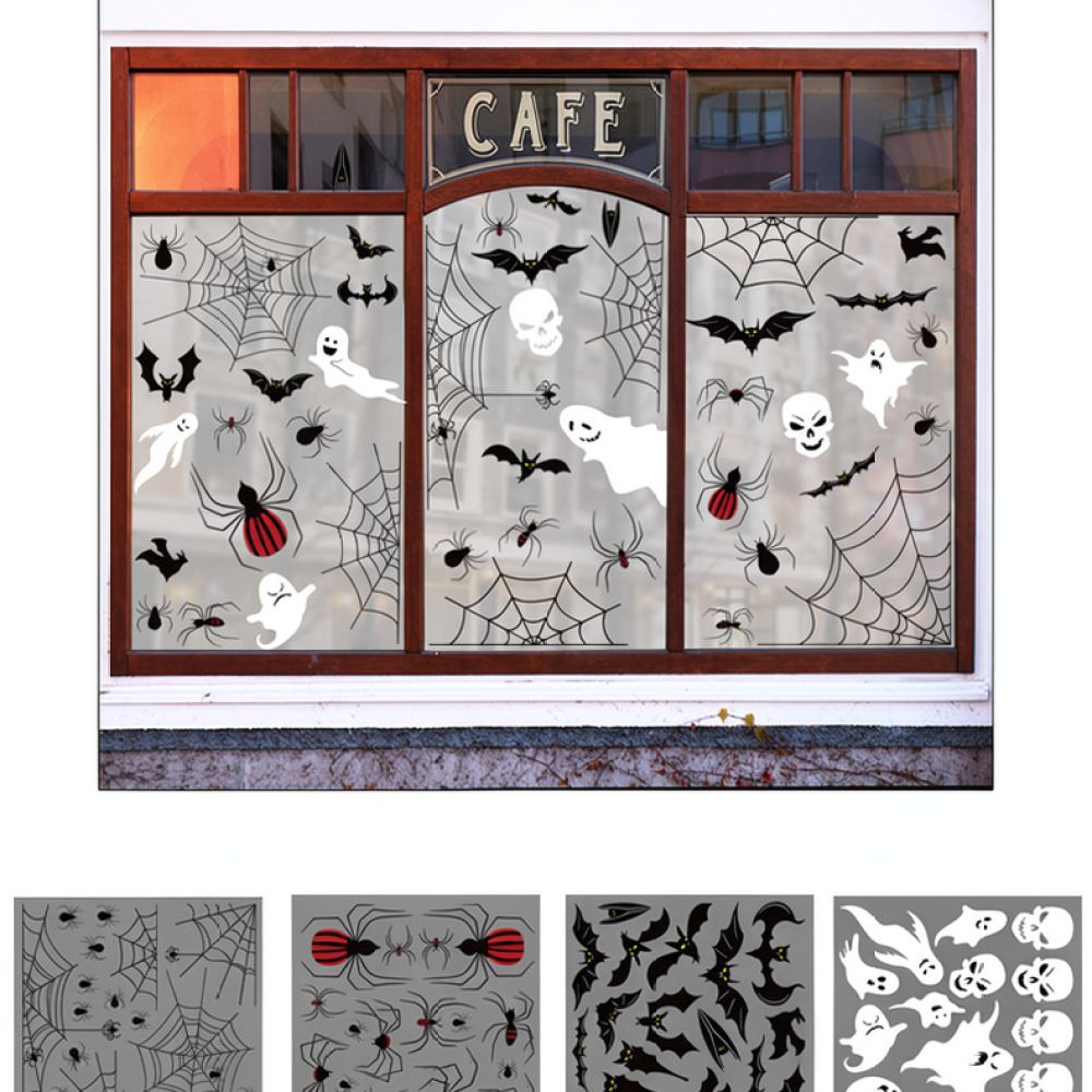Halloween-muurstickers, statis - Halloween Skeleton Decoration recensie en prijs