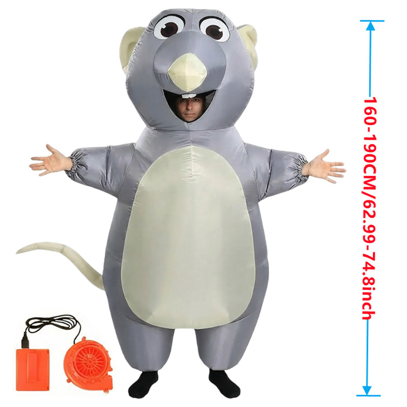 Opblaasbaar cartoonmuiskostuum - Halloween Costume Adult recensie en prijs