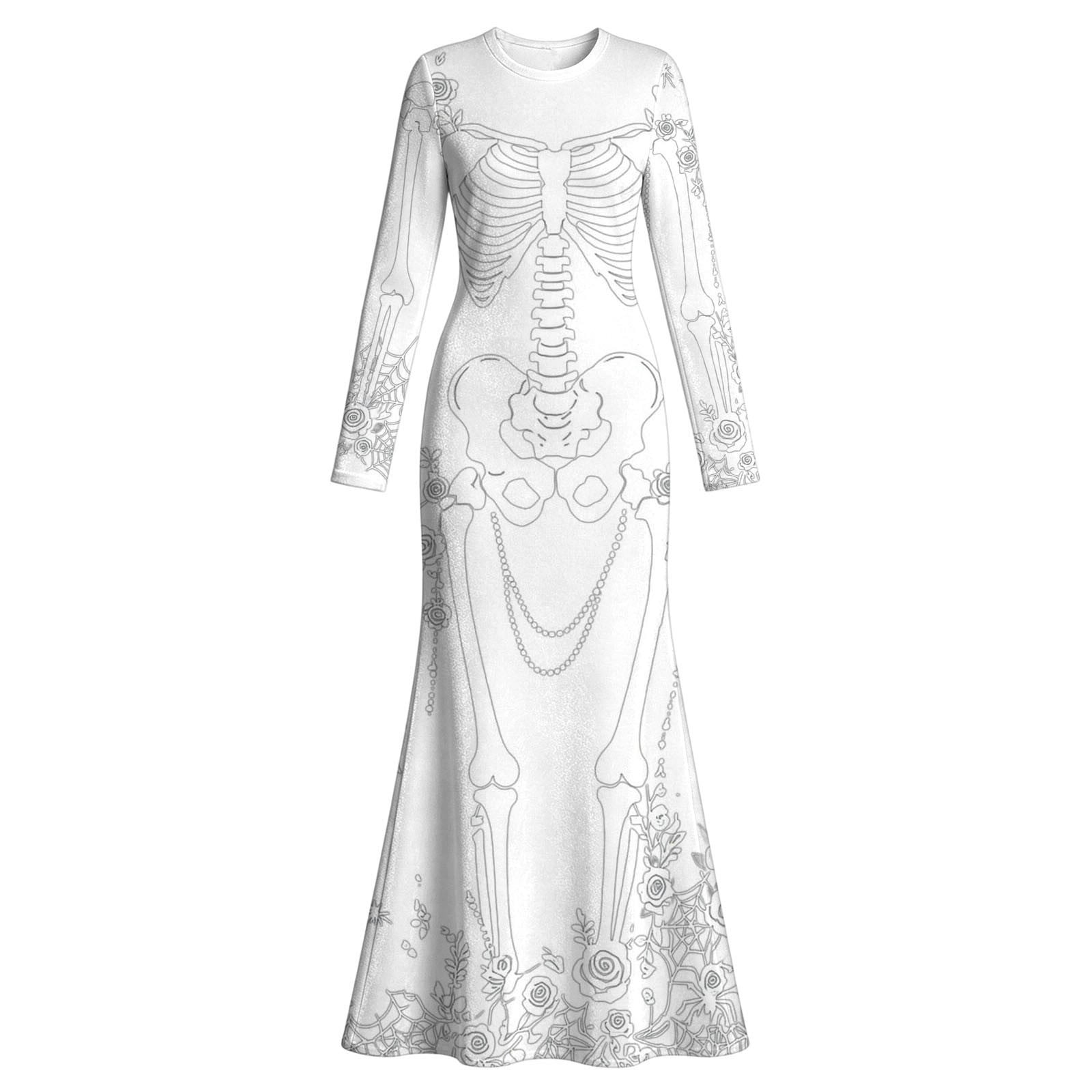 Maxi-jurk voor dames met een p - Halloween Skeleton Decoration recensie en prijs