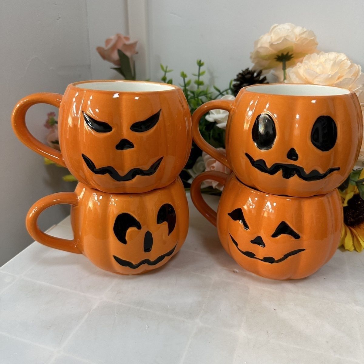 Halloween Keramische Mok met P - Pumpkin Lantern Halloween recensie en prijs