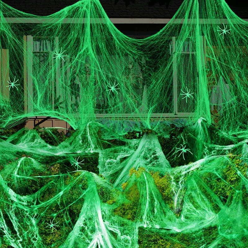 1-5 sets Halloween Glow in the - Spider Web Halloween Decoration recensie en prijs